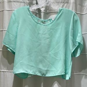 Tobi Mint Green Crop Top